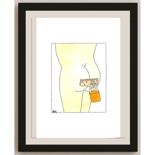 Louis Postruzin 29x21cm Orijinal Karikatür BOD04174