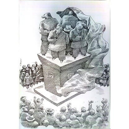 Boris Khenkin 29x21cm Orijinal Karikatür BOD04175