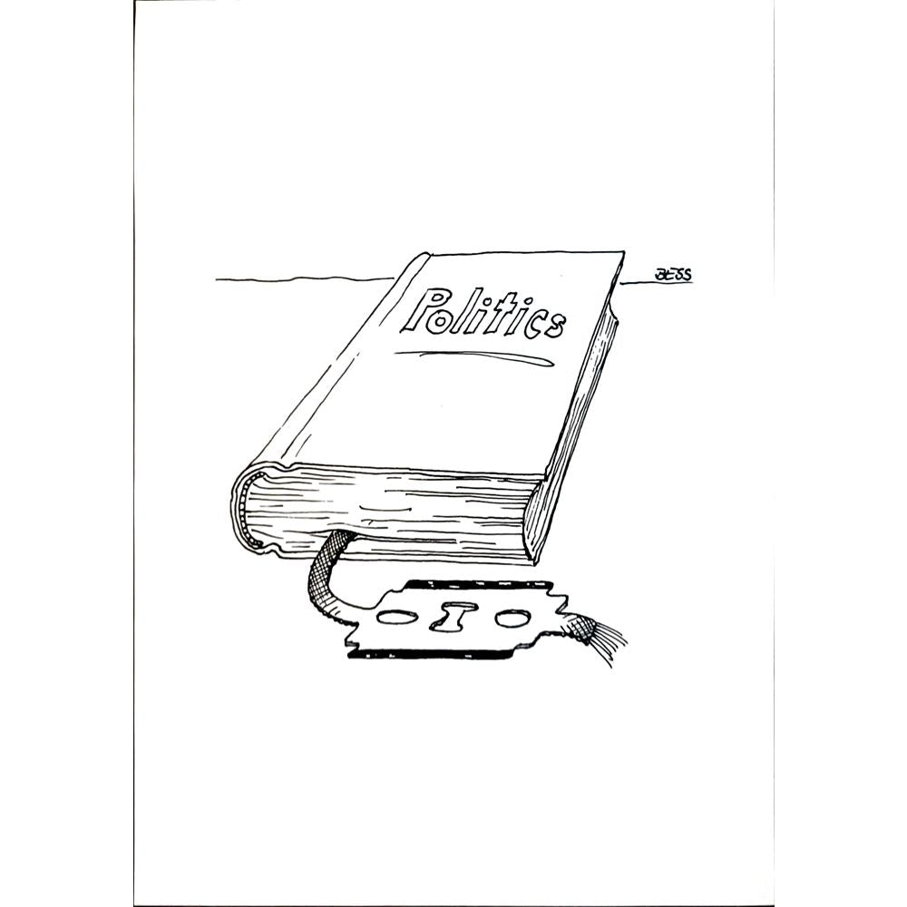 Winfried Besslich 29x21cm Orijinal Karikatür BOD04179