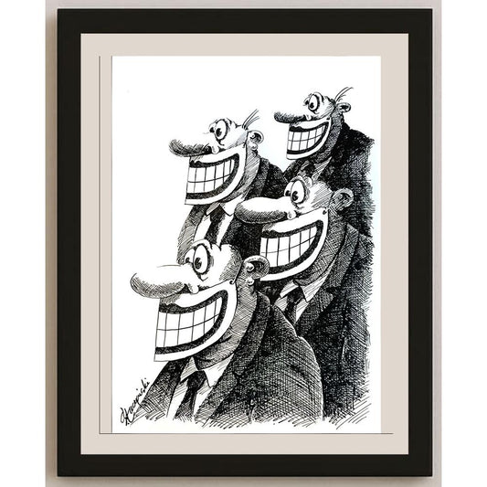 Slawomir Luczynski 29x21cm Orijinal Karikatür BOD04181