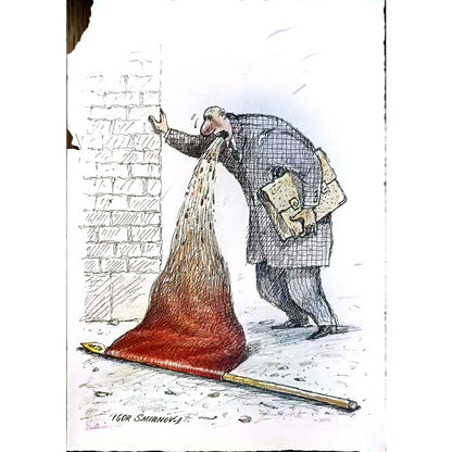 Igor Smirnov 29x21cm Orijinal Karikatür BOD04183