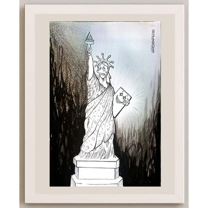 Mohammad Amin Aghaey 29x21cm Orijinal Karikatür BOD04184
