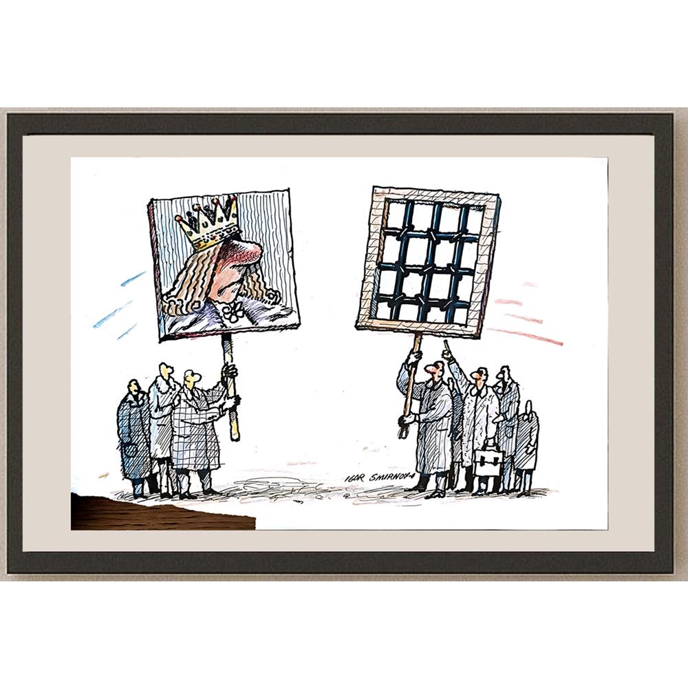 Igor Smirnov 29x21cm Orijinal Karikatür BOD04186