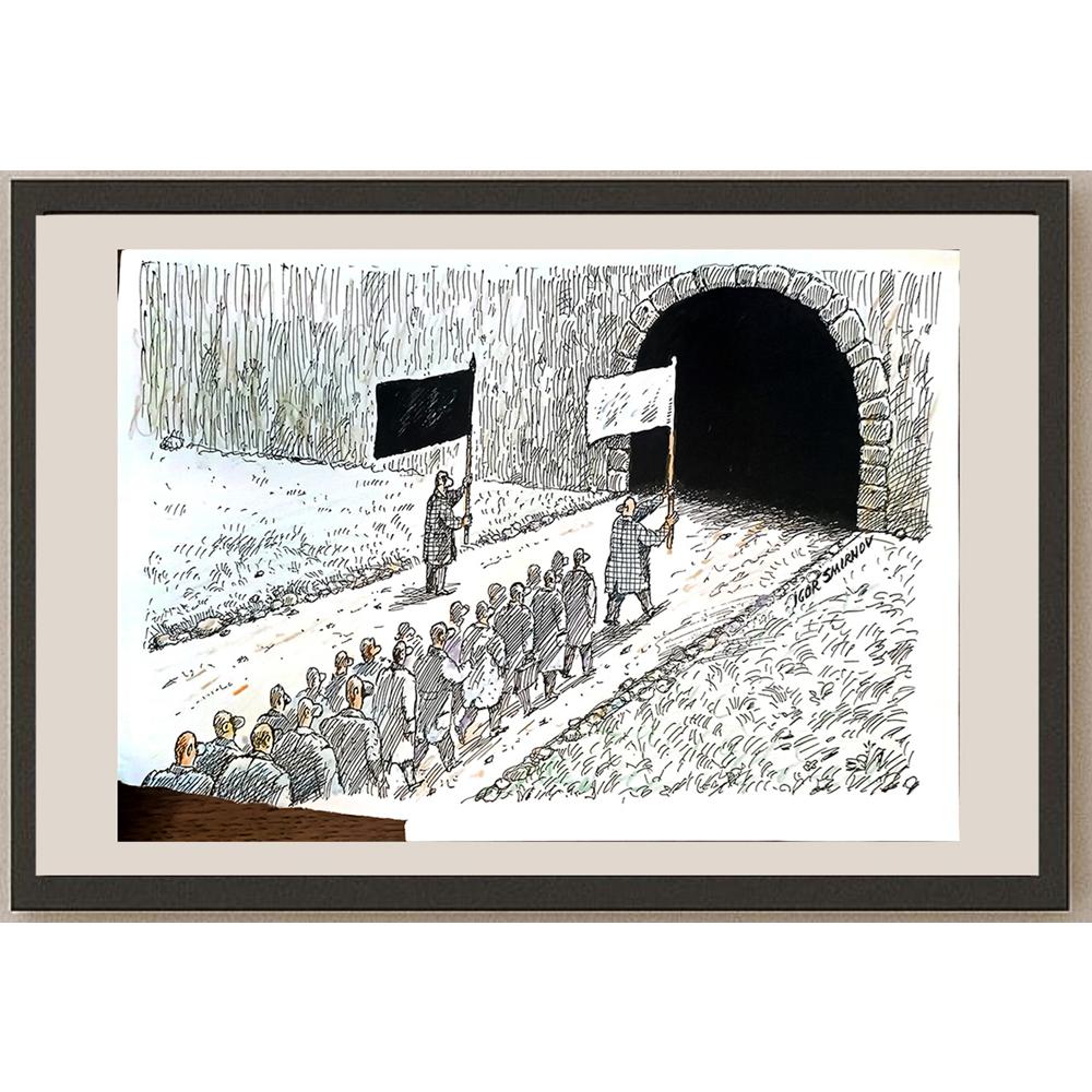 Igor Smirnov 29x21cm Orijinal Karikatür BOD04187