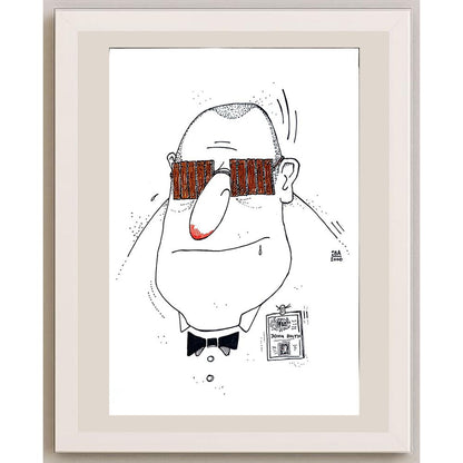 Vladimir Kuba 29x21cm Orijinal Karikatür BOD04188