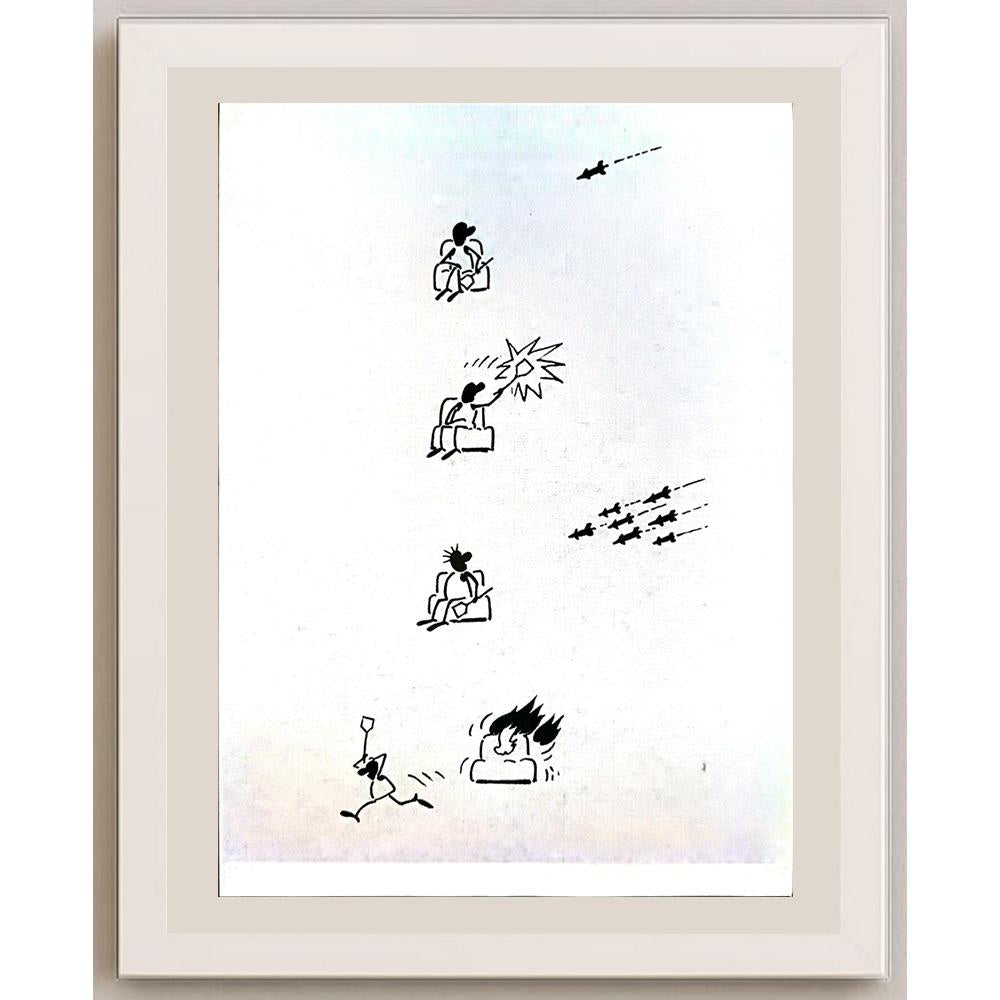 Sun Wanshuai 29x21cm Orijinal Karikatür BOD04189