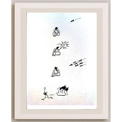 Sun Wanshuai 29x21cm Orijinal Karikatür BOD04189