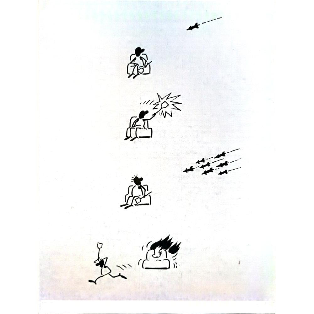 Sun Wanshuai 29x21cm Orijinal Karikatür BOD04189