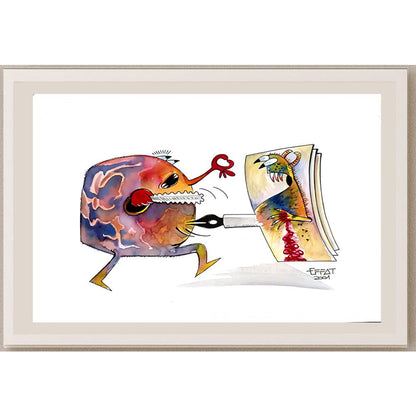 Mohammed Effat 33x23cm Orijinal Karikatür BOD04190