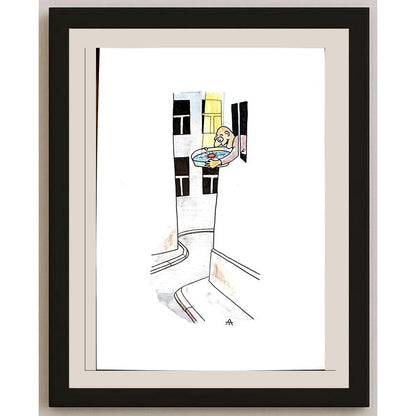 Alexei Talimonov 29x21cm Orijinal Karikatür BOD04193