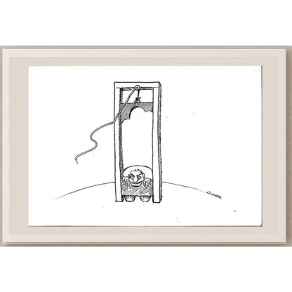 Esmat Asghari 24x17cm Orijinal Karikatür BOD04202