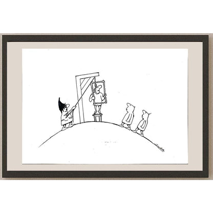 Esmat Asghari 24x17cm Orijinal Karikatür BOD04203