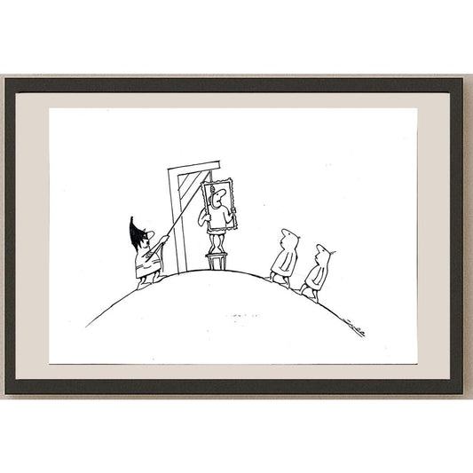 Esmat Asghari 24x17cm Orijinal Karikatür BOD04203