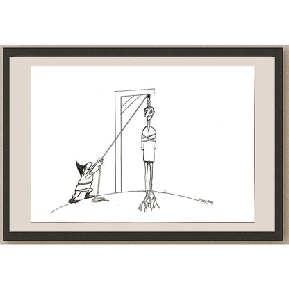 Esmat Asghari 24x17cm Orijinal Karikatür BOD04204