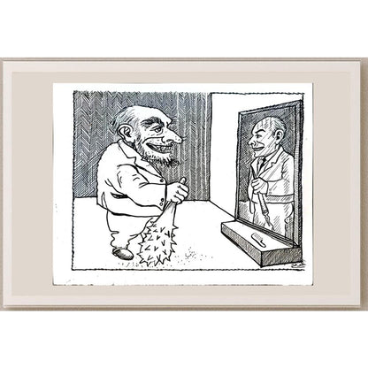 Khob Koe 21x17cm Orijinal Karikatür BOD04206
