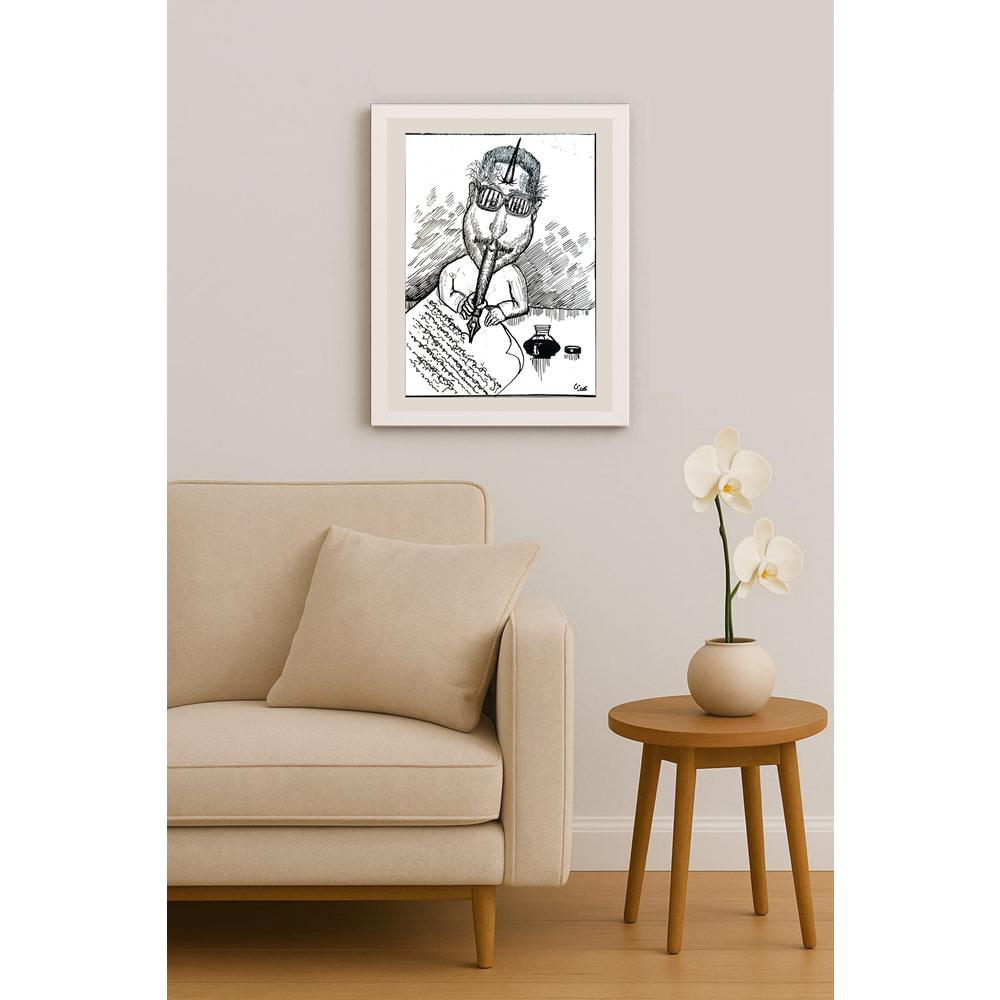 Mehdi Divandari 25x19cm Orijinal Karikatür BOD04207