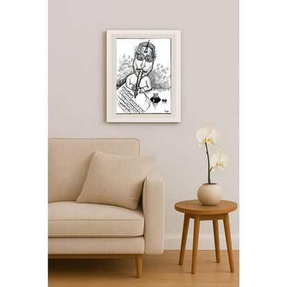 Mehdi Divandari 25x19cm Orijinal Karikatür BOD04207