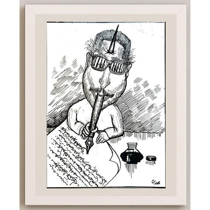 Mehdi Divandari 25x19cm Orijinal Karikatür BOD04207