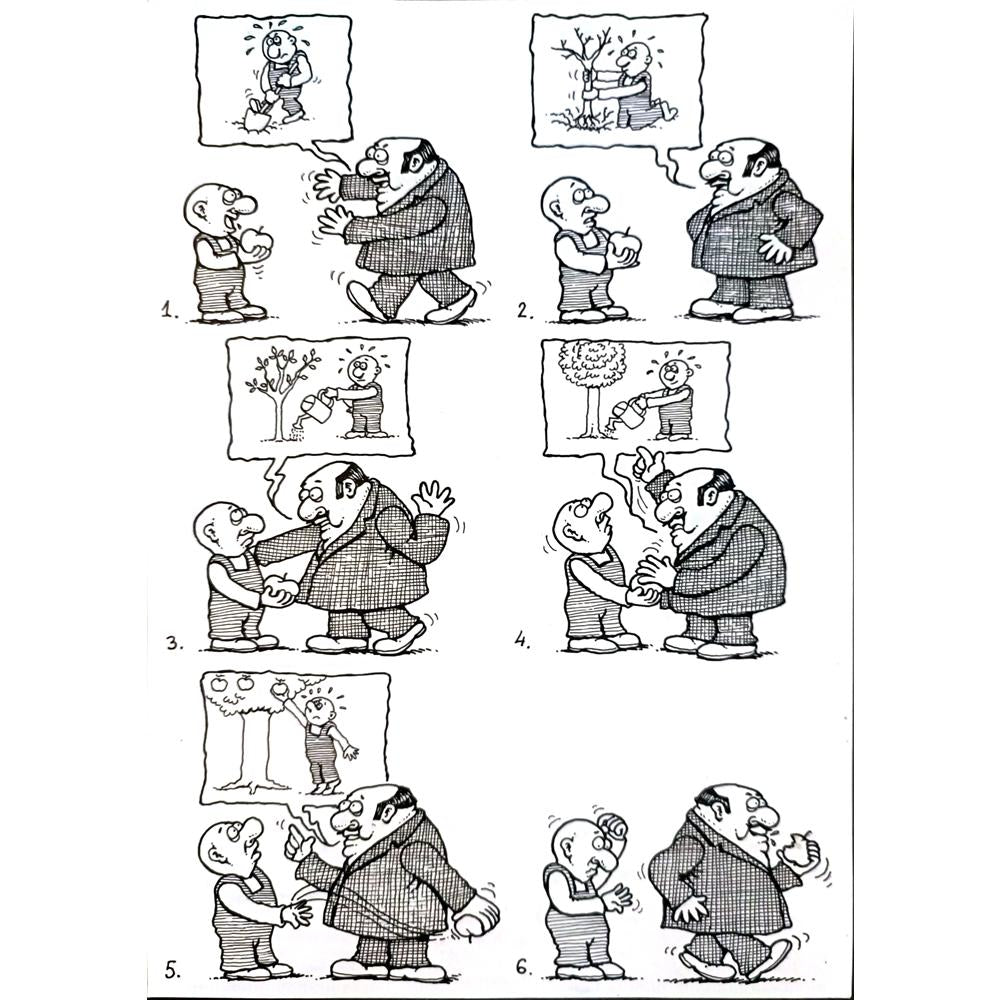 Vladan Nikolic 25x17cm Orijinal Karikatür BOD04208