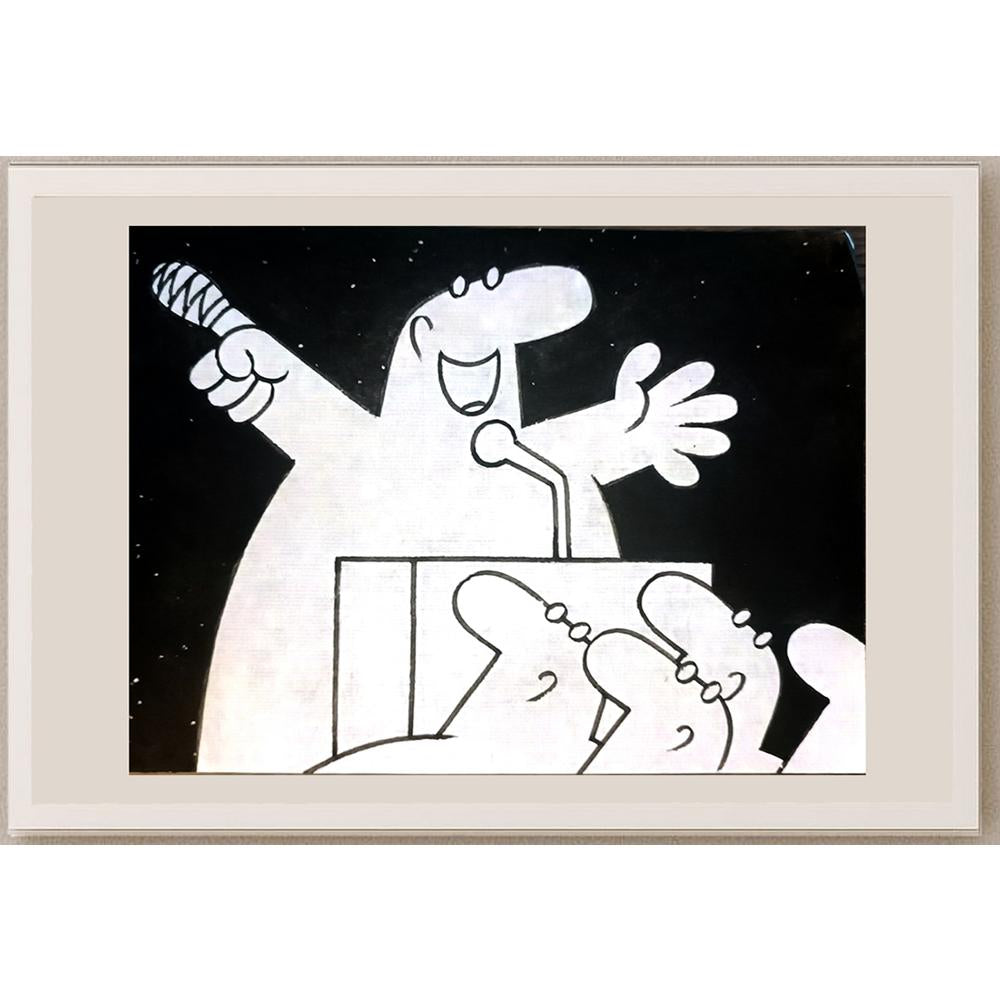 Wang Huimin 21x16cm Orijinal Karikatür BOD04209