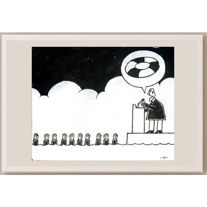 Wang Huimin 21x16cm Orijinal Karikatür BOD04210