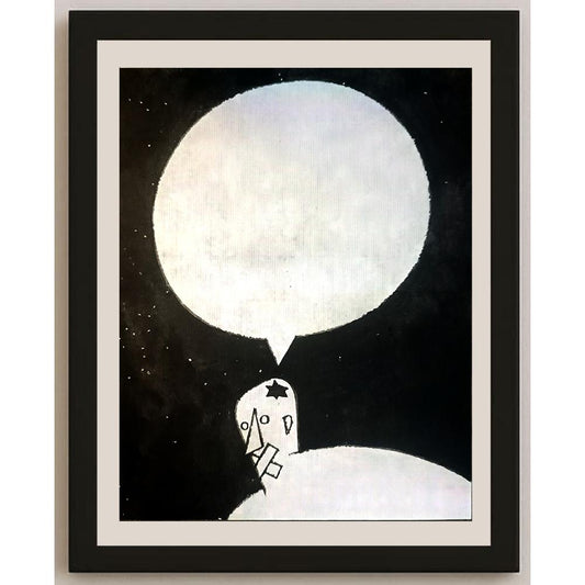 Wang Huimin 21x16cm Orijinal Karikatür BOD04211
