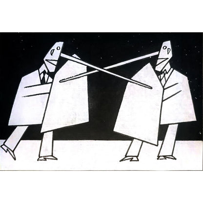 Wang Huimin 21x16cm Orijinal Karikatür BOD04212