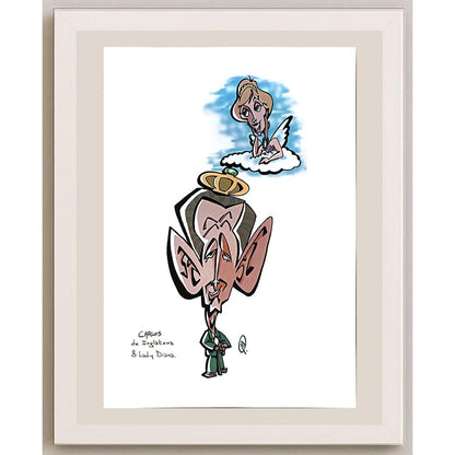 Carlos De Inglatewz 29x21cm Orijinal Karikatür BOD04214