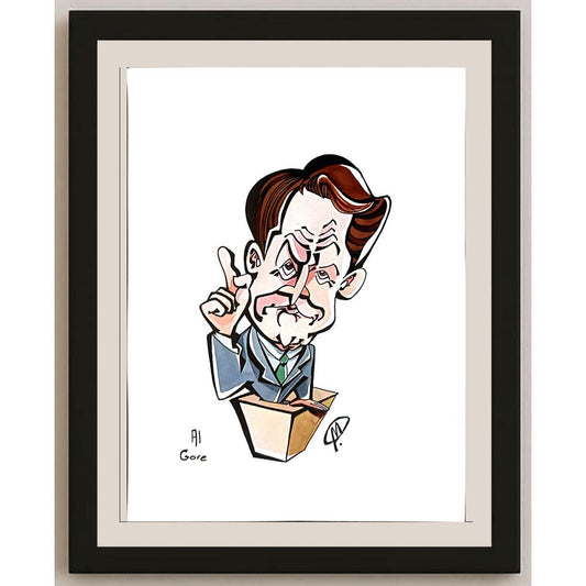 Carlos De Inglatewz 29x21cm Orijinal Karikatür BOD04215