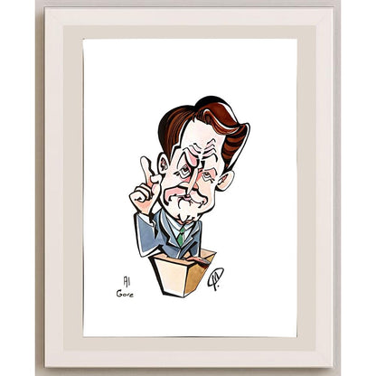 Carlos De Inglatewz 29x21cm Orijinal Karikatür BOD04215