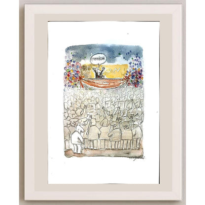Sepideh Anjomrooz 29x21cm Orijinal Karikatür BOD04218