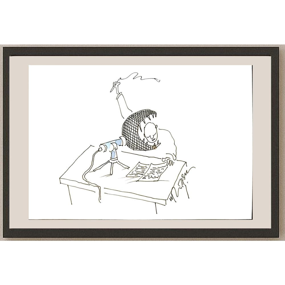 Gheorghita Ghinea Uriasu 21x15cm Orijinal Karikatür BOD04219