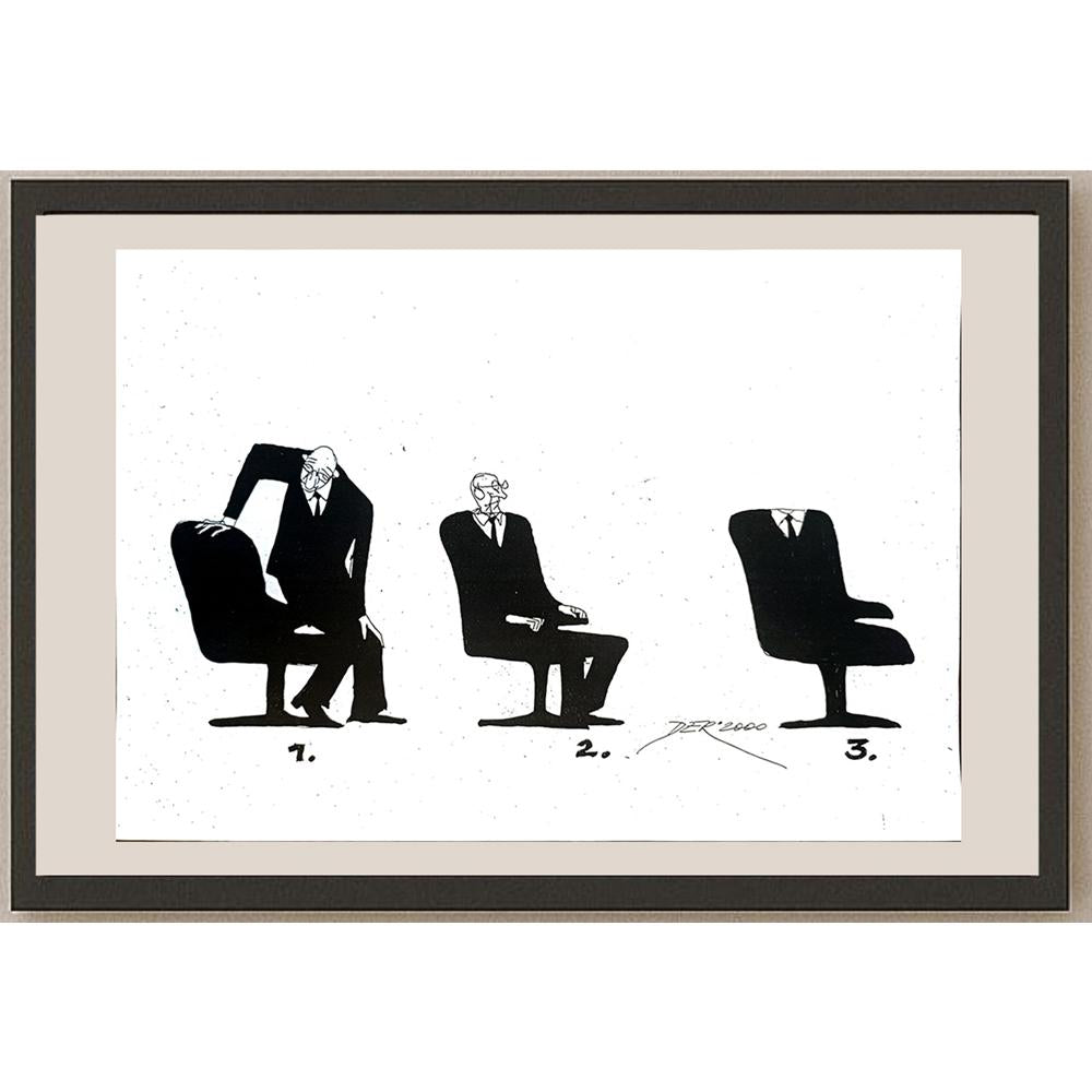 Oleg Dergatchov 29x21cm Orijinal Karikatür BOD04226