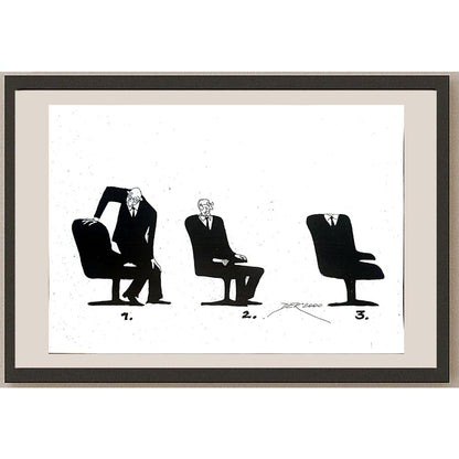 Oleg Dergatchov 29x21cm Orijinal Karikatür BOD04226
