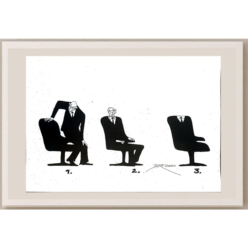 Oleg Dergatchov 29x21cm Orijinal Karikatür BOD04226