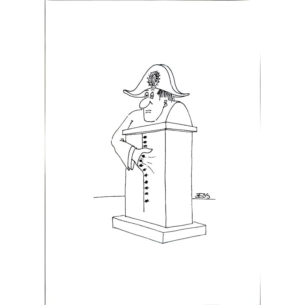 Winfried Besslich 29x21cm Orijinal Karikatür BOD04232
