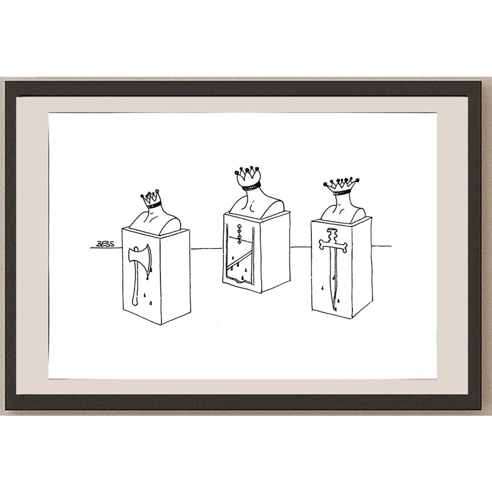 Winfried Besslich 29x21cm Orijinal Karikatür BOD04233