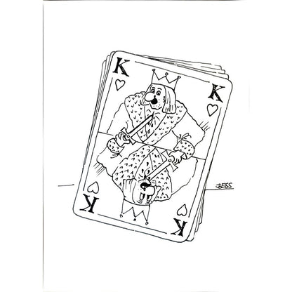 Winfried Besslich 29x21cm Orijinal Karikatür BOD04234