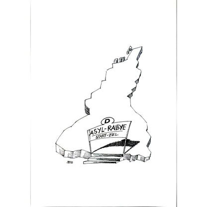 Winfried Besslich 29x21cm Orijinal Karikatür BOD04235