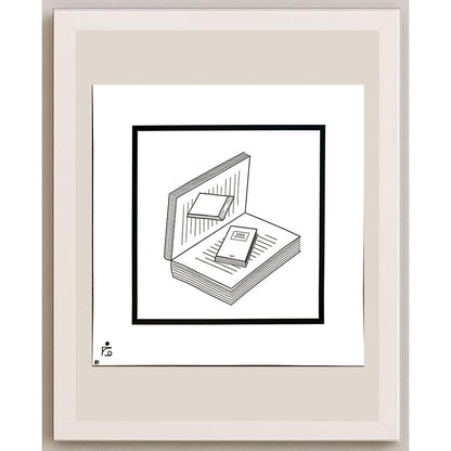 Mehdi Zarnoosheh Farahani 20x20cm Orijinal Karikatür BOD04240