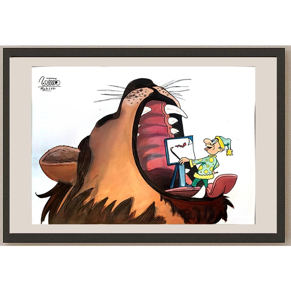 Mohsen Elhafiz Elaal 29x21cm Orijinal Karikatür BOD04246