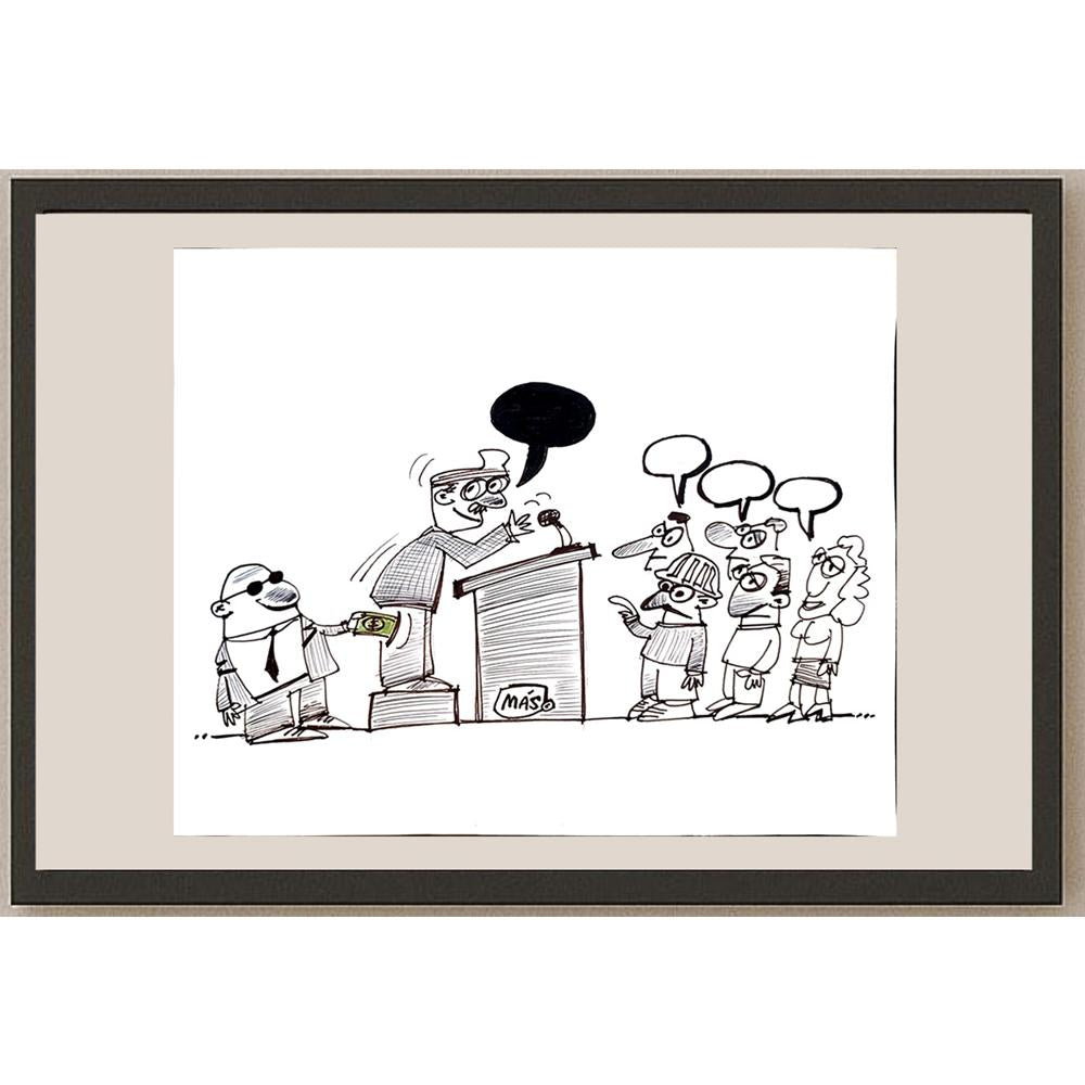 Mohsen Elhafiz Elaal 29x21cm Orijinal Karikatür BOD04247