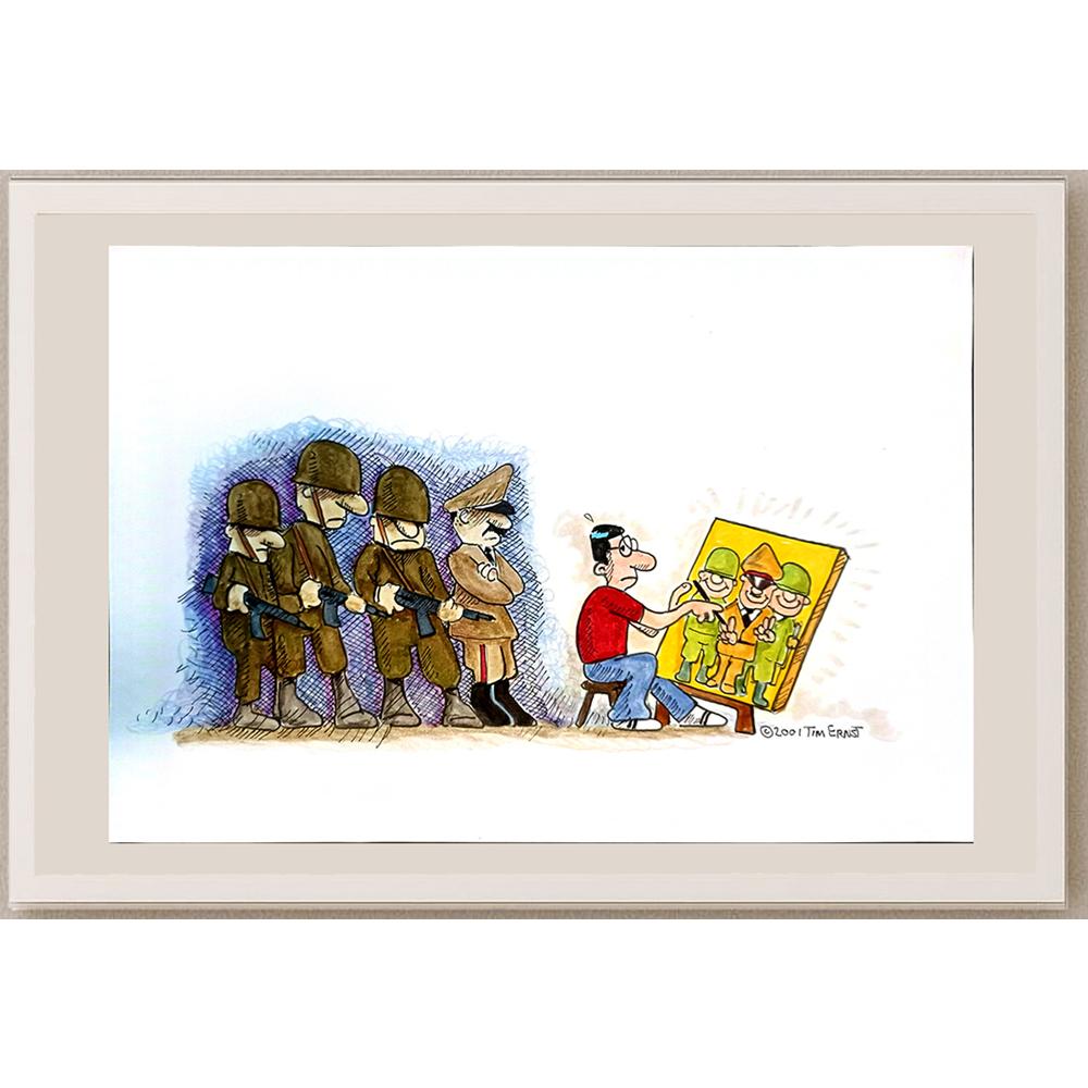 Tim Ernst 29x21cm Orijinal Karikatür BOD04248