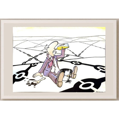 Goran Milenkovic 29x21cm Orijinal Karikatür BOD04249