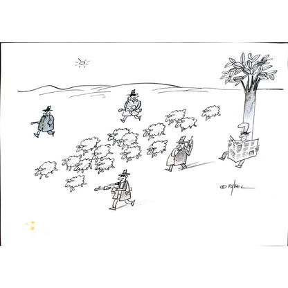 Pavel Constantin 29x21cm Orijinal Karikatür BOD04251