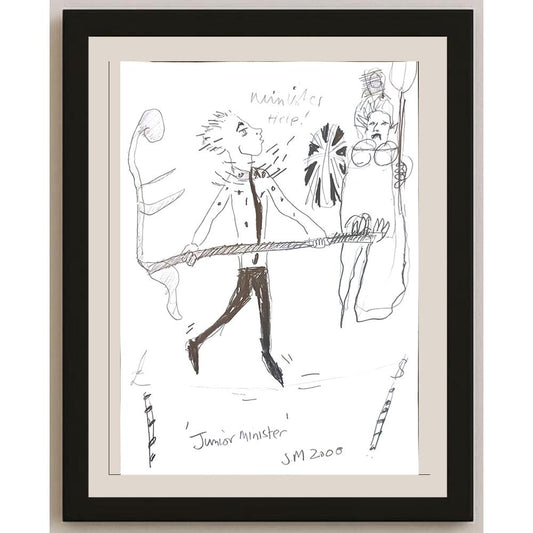 S M 29x21cm Orijinal Karikatür BOD04252