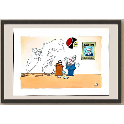 Maria Jose Mosquera Beceiro 33x23cm Orijinal Karikatür BOD04259