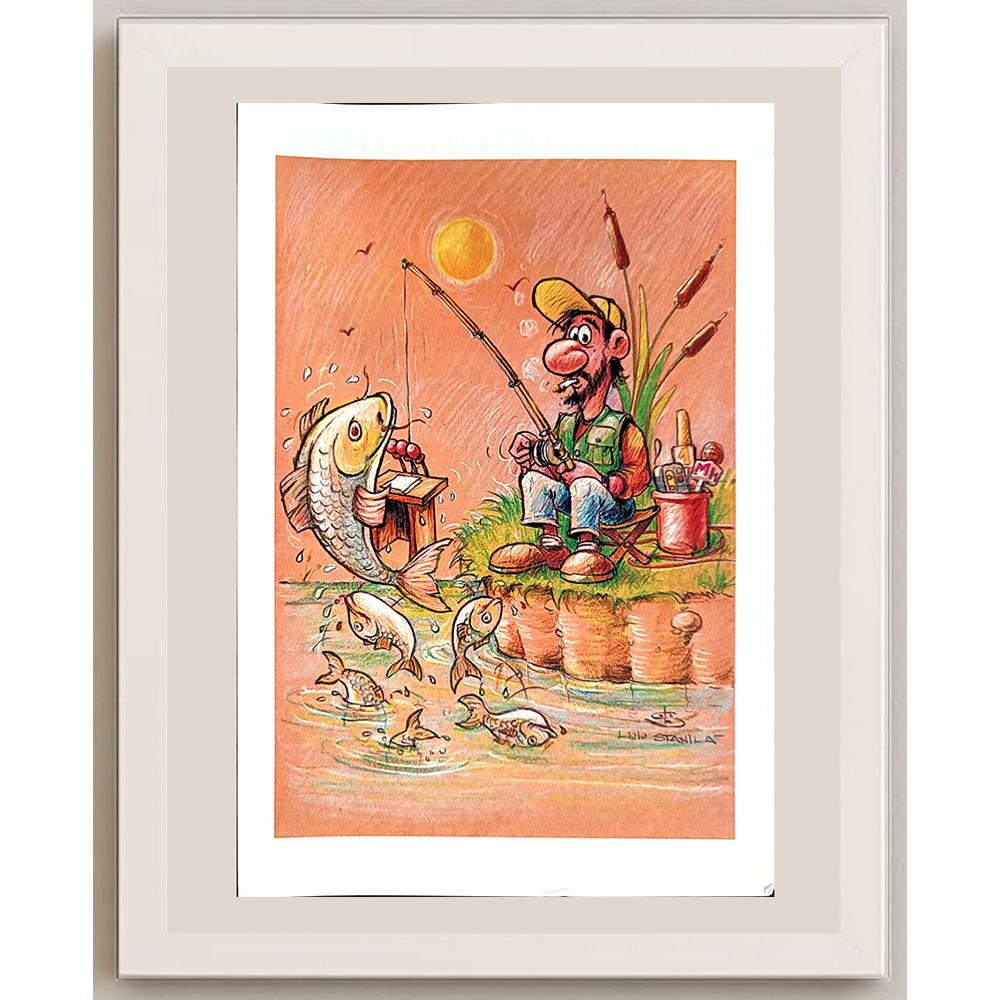 Liviu Pencea 29x21cm Orijinal Karikatür BOD04261