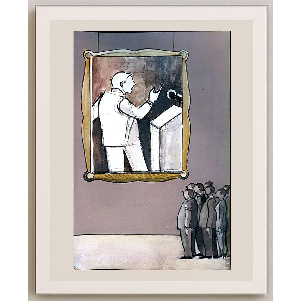 Padurean Florin Aron 29x21cm Orijinal Karikatür BOD04262