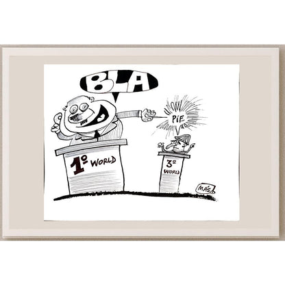 Sergio Mas 24x18cm Orijinal Karikatür BOD04264